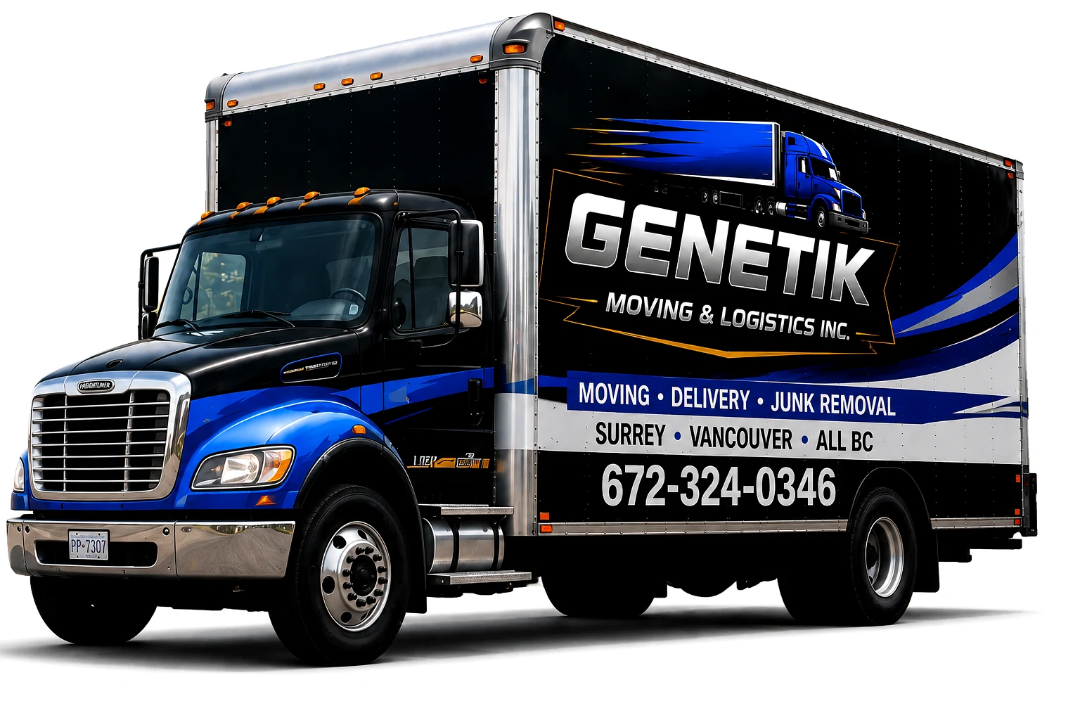 Genetik Moving and Logistics moving truck